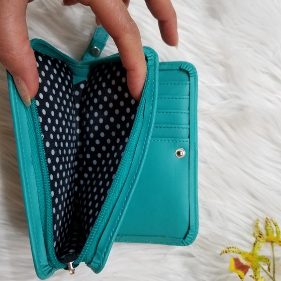 GEMLINE Turquoise Color Wallet Purse Bag . - Picture 9 of 12